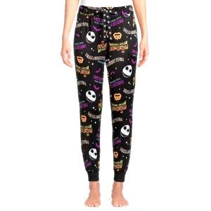 Women's Soft Drawstring The Nightmare Before Christmas Loungewear Joggers Sz XL